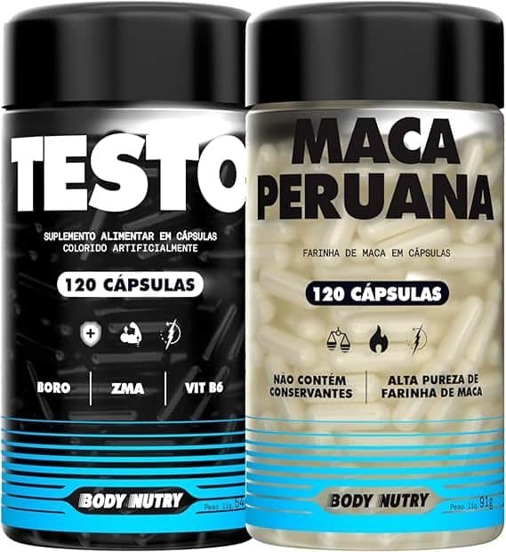 Kit-Maca-Peruana-Amarela-2500mg-120-Capsulas-Sem-Gluten-Testo-Vitaminas-e-minerais-com-Boro-120-Capsulas.jpg Kit Maca Peruana Amarela 2500mg 120 Capsulas Sem Gluten + Testo Vitaminas e minerais com Boro 120 Capsulas - Imagem 1